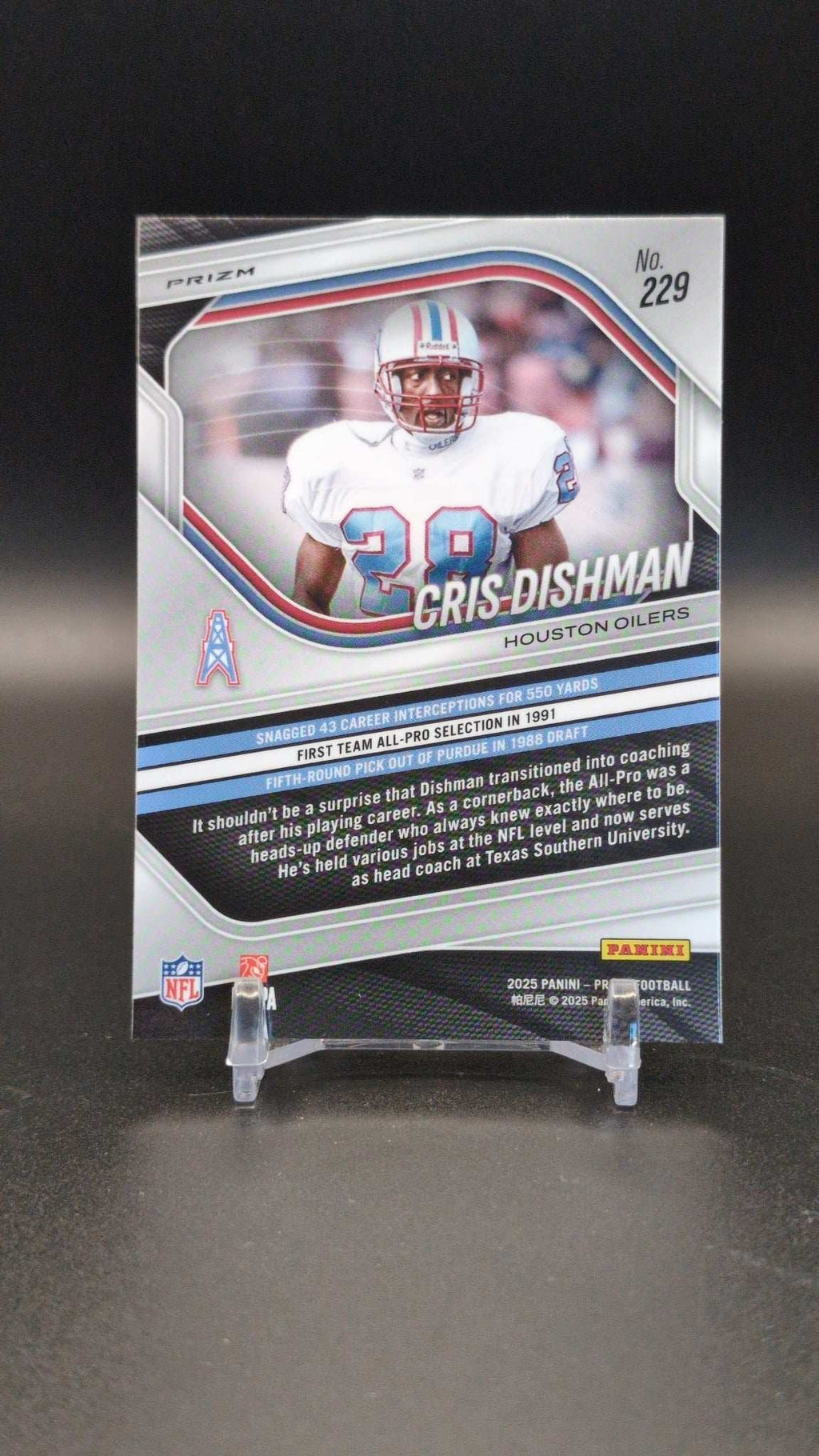 2025 Panini Prizm #229 Cris Dishman Silver