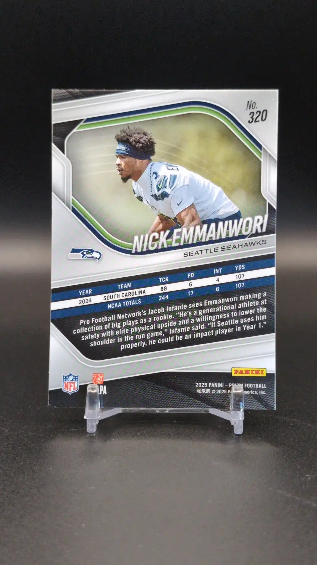 2025 Panini Prizm #320 Nick Emmanwori