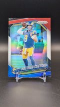 2025 Panini Prizm #21 Matthew Stafford Red White and Blue