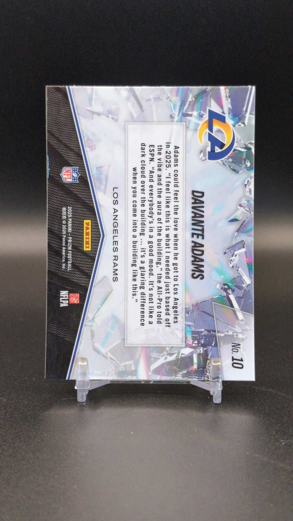 2025 Panini Prizm #10 Davante Adams Prizm Break