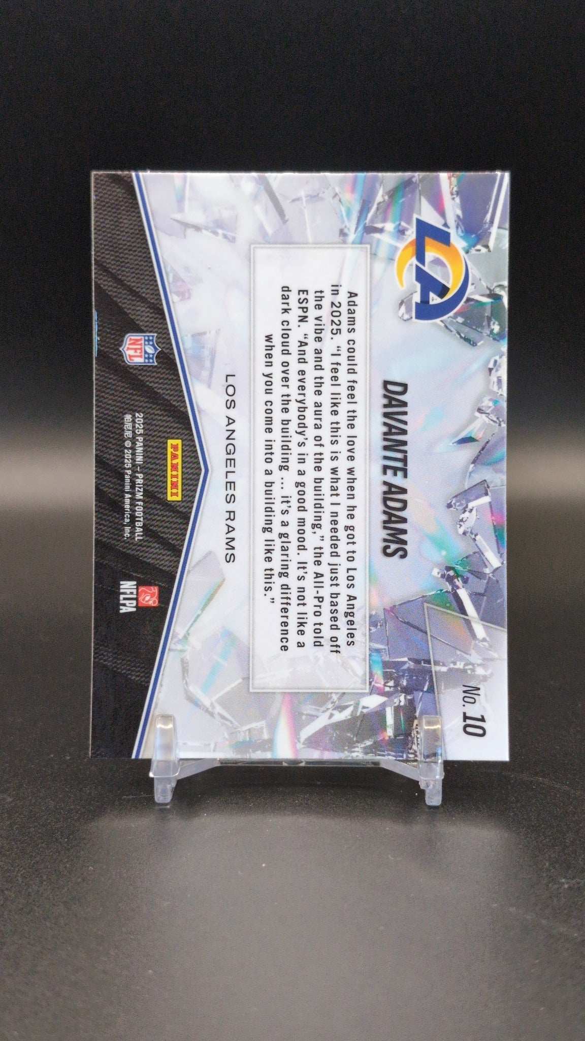2025 Panini Prizm #10 Davante Adams Prizm Break