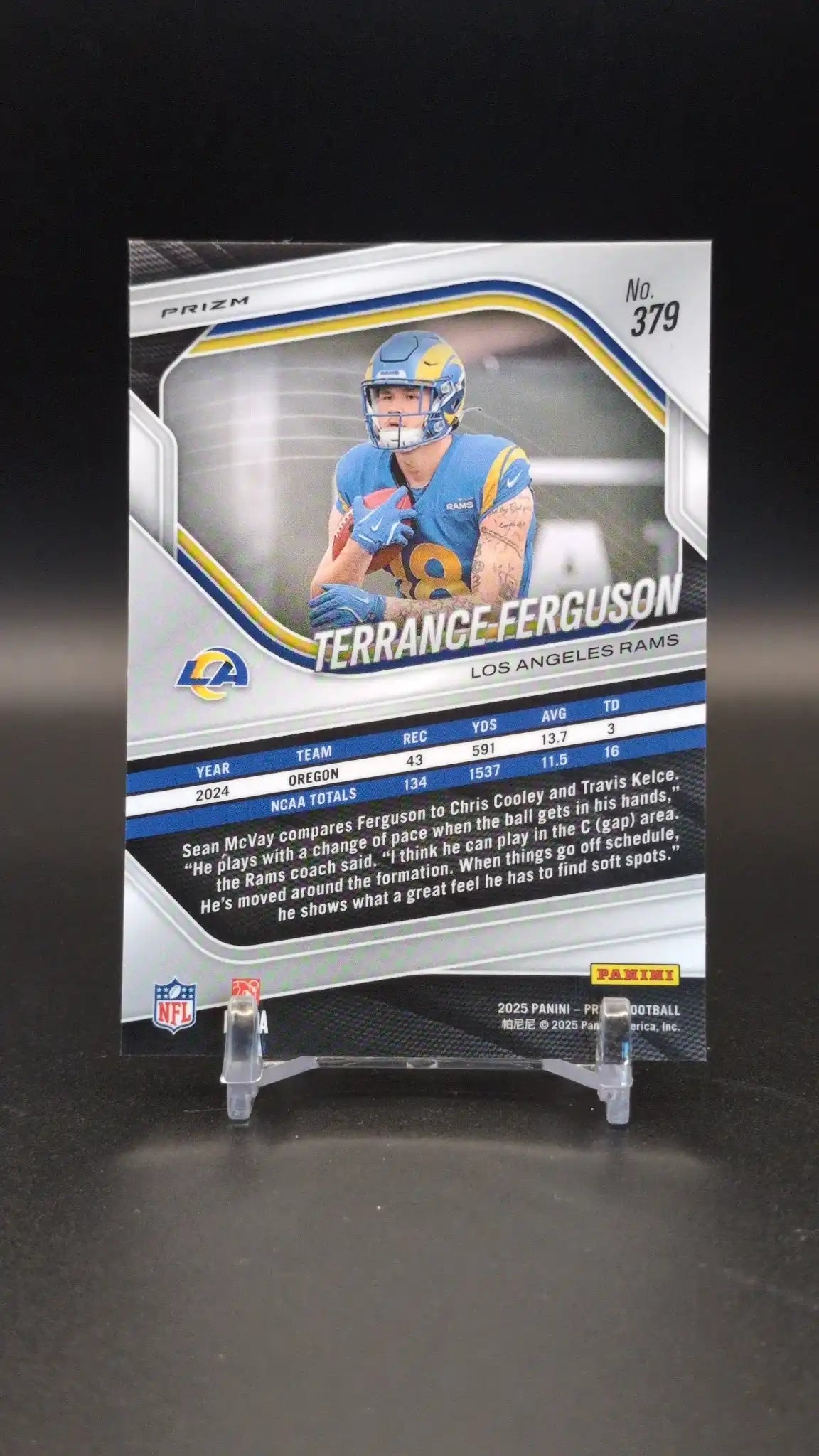 2025 Panini Prizm #379 Terrance Ferguson Red White and Blue