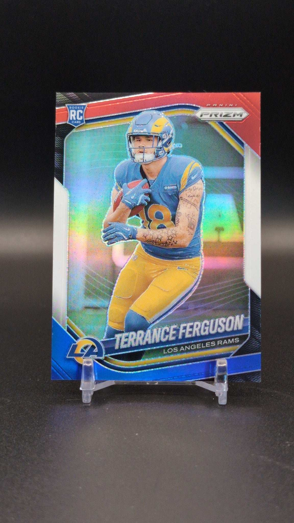 2025 Panini Prizm #379 Terrance Ferguson Red White and Blue