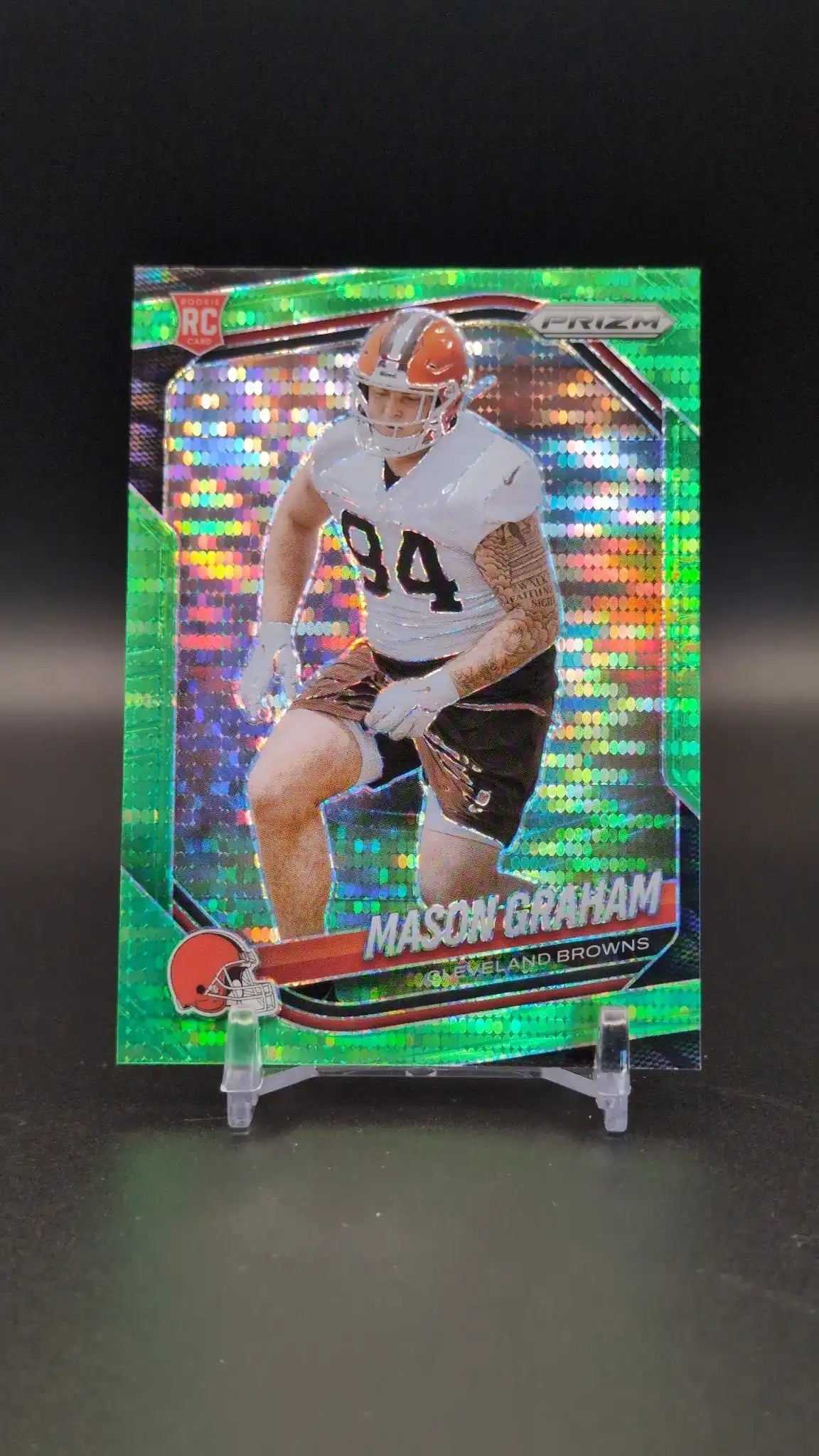 2025 Panini Prizm #354 Mason Graham Neon Green Pulsar