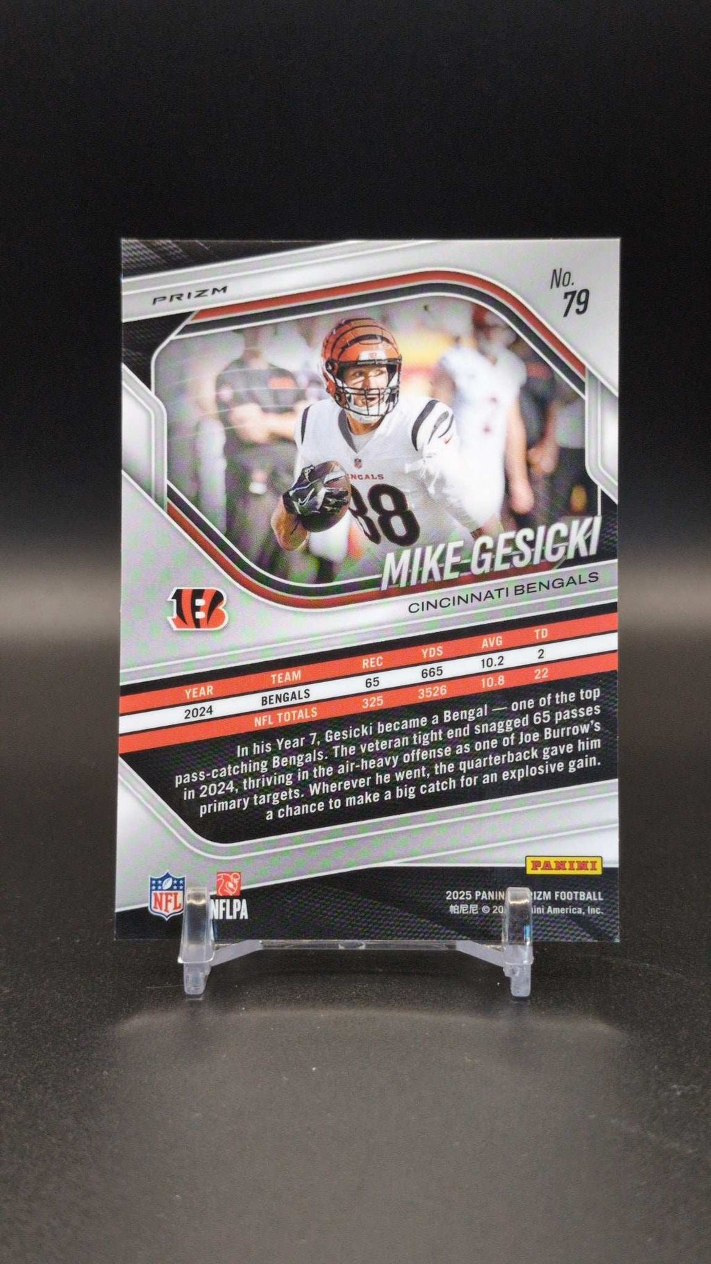 2025 Panini Prizm #79 Mike Gesicki Silver