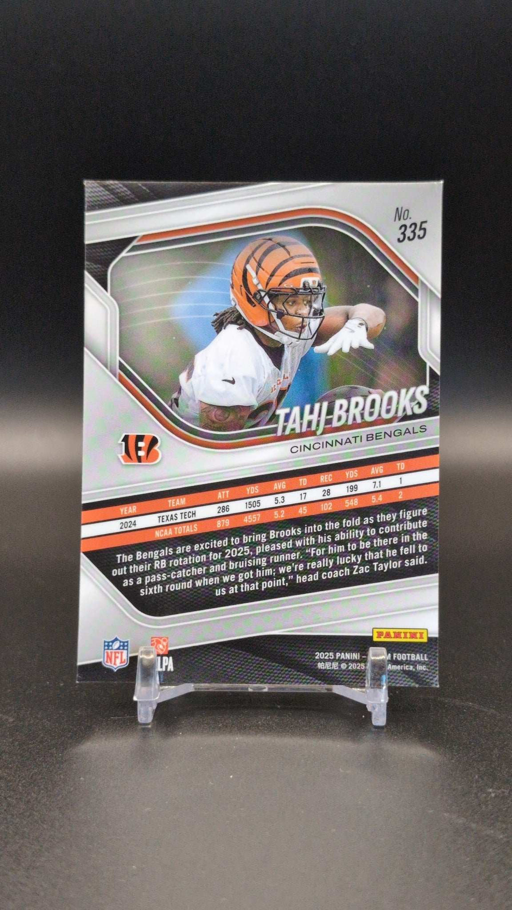 2025 Panini Prizm #335 Tahj Brooks