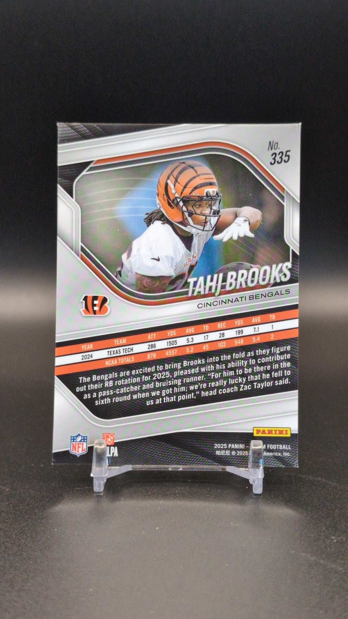 2025 Panini Prizm #335 Tahj Brooks