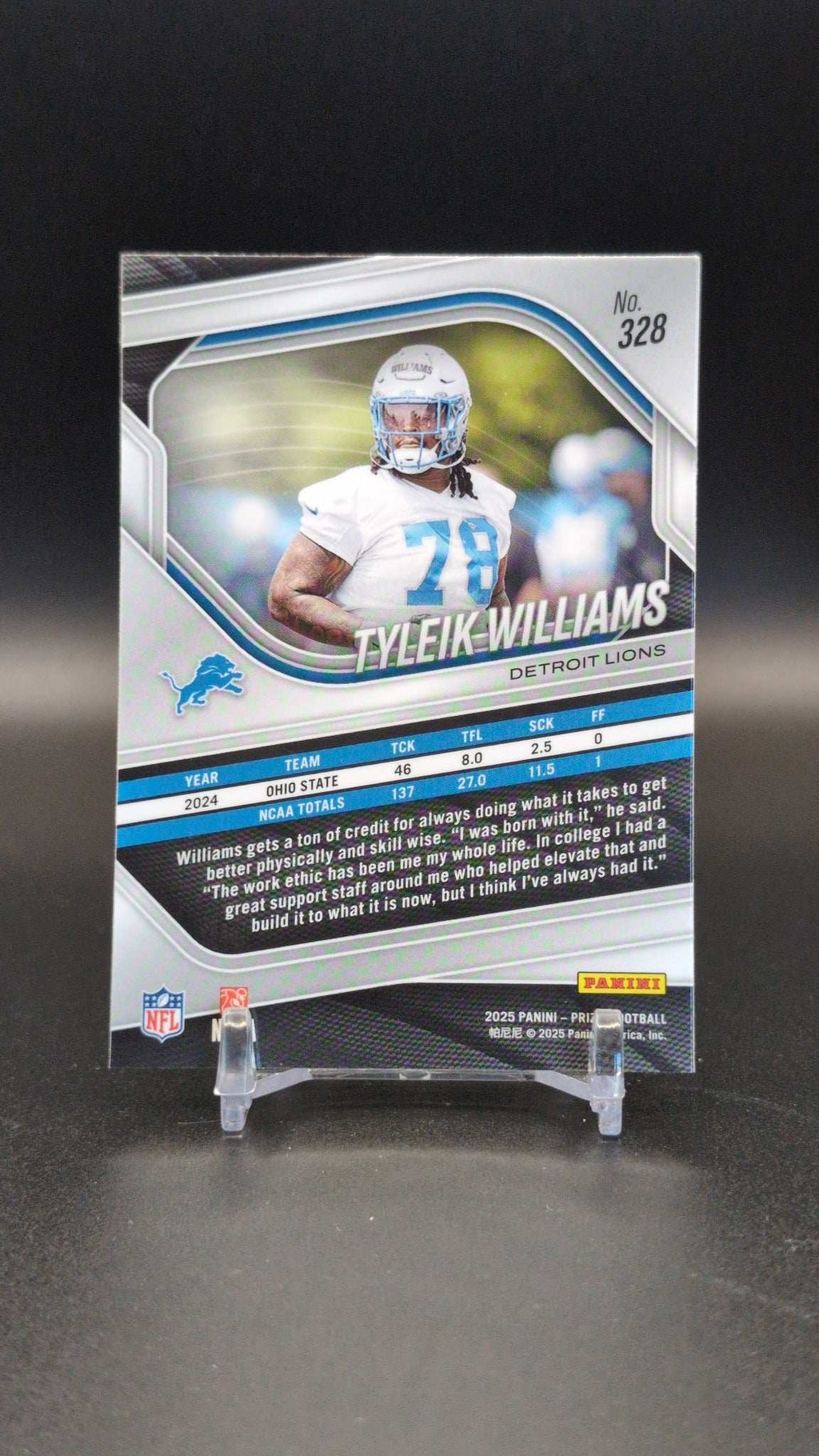 2025 Panini Prizm #328 Tyleik Williams