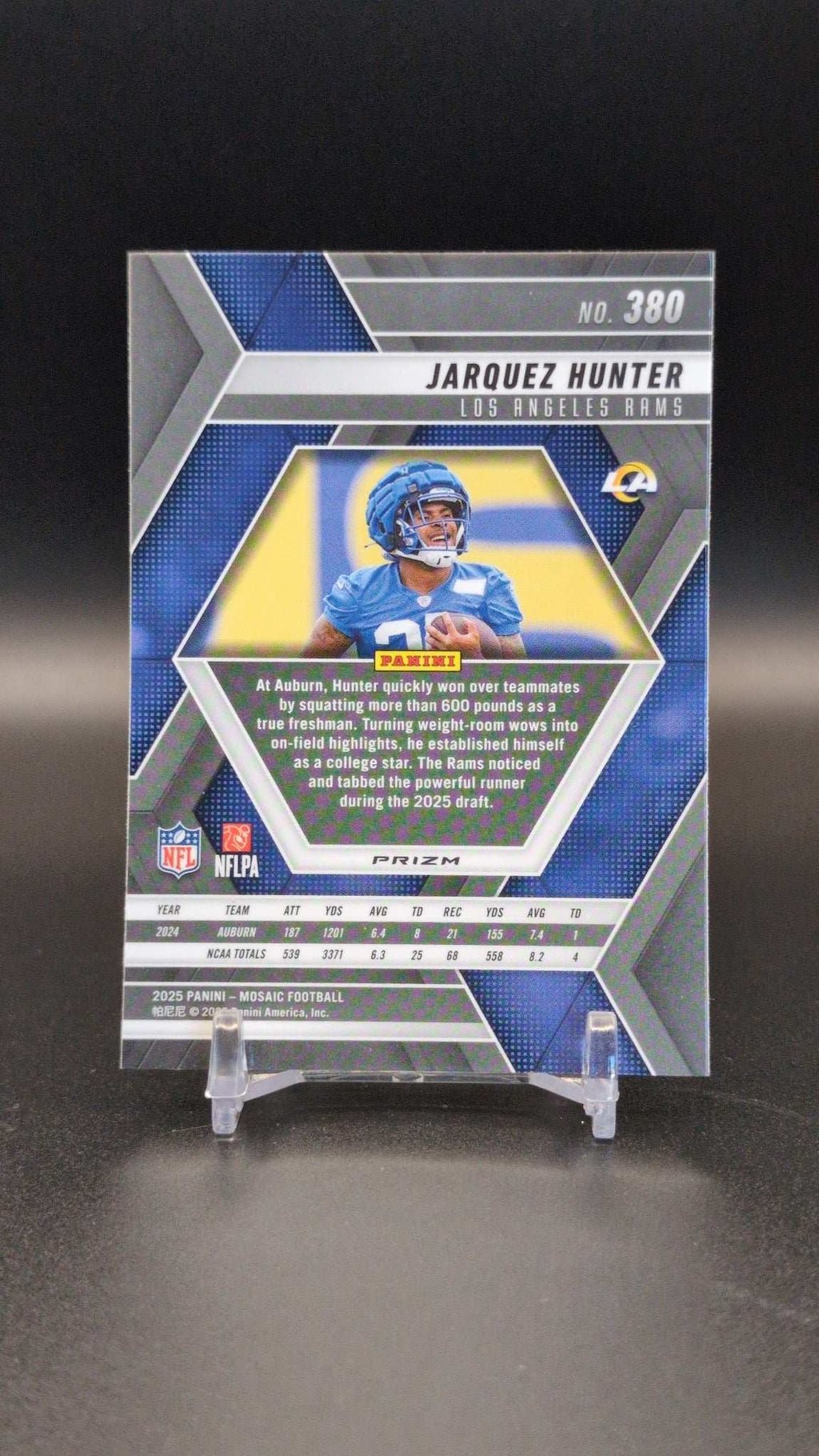 2025 Panini Mosaic #380 Jarquez Hunter Mosaic Green