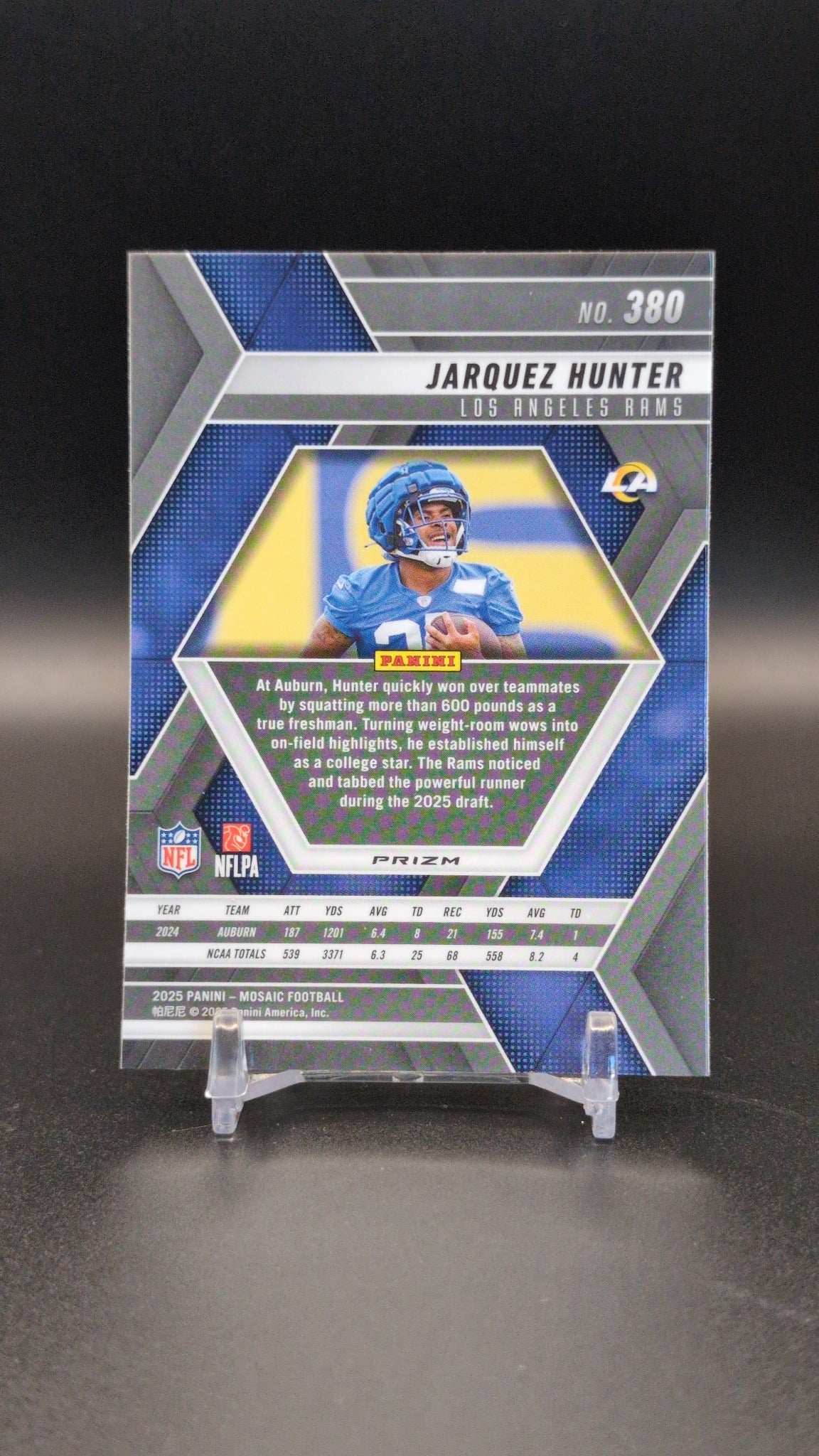 2025 Panini Mosaic #380 Jarquez Hunter Mosaic Green