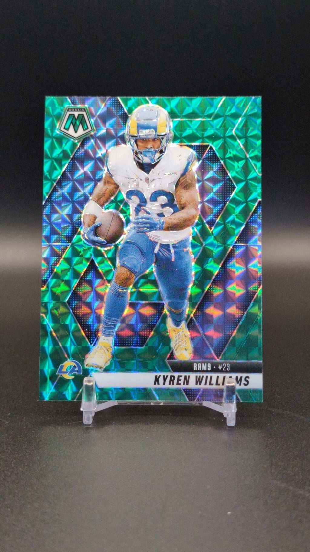 2025 Panini Mosaic #136 Kyren Williams Mosaic Green