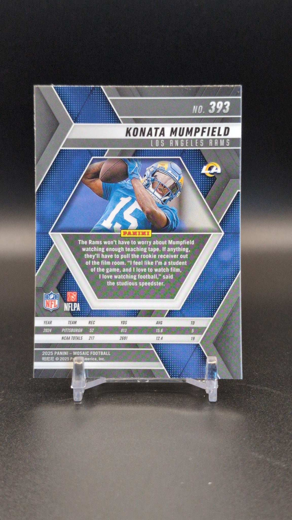 2025 Panini Mosaic #393 Konata Mumpfield