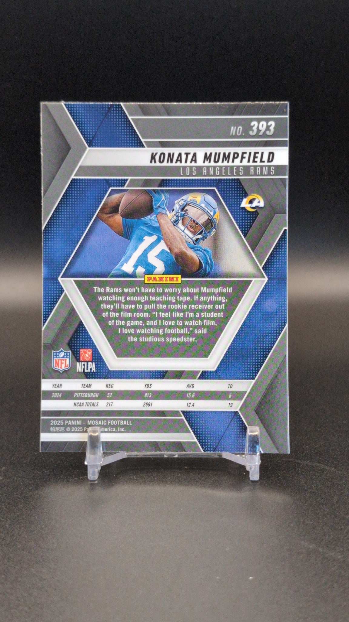 2025 Panini Mosaic #393 Konata Mumpfield