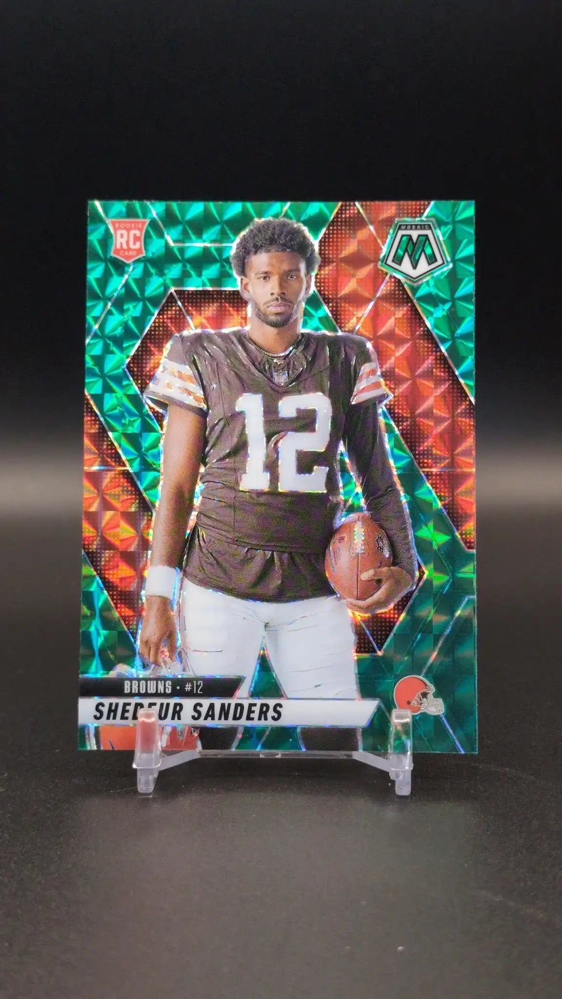 2025 Panini Mosaic #290 Shedeur Sanders Mosaic Green