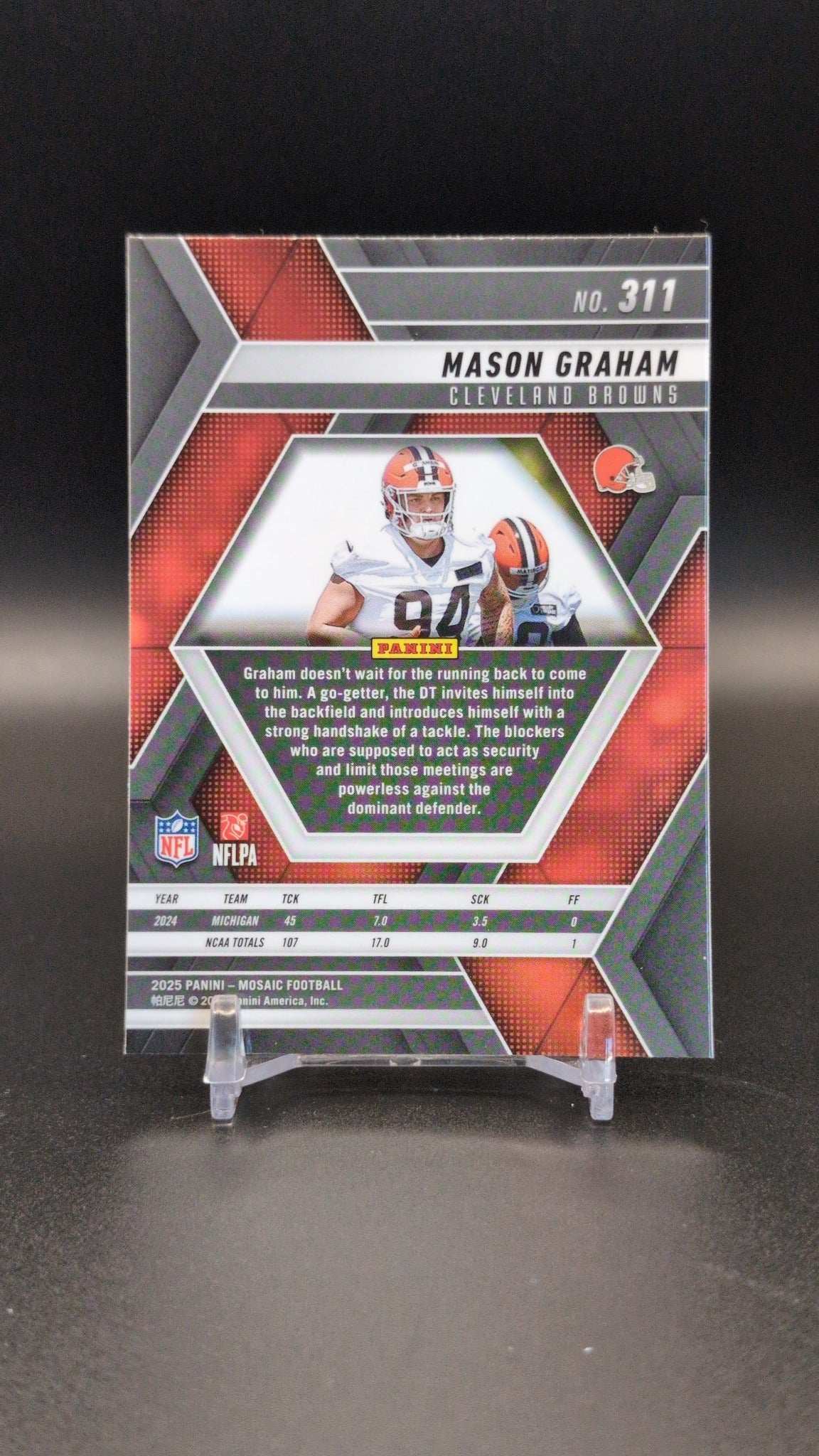 2025 Panini Mosaic #311 Mason Graham