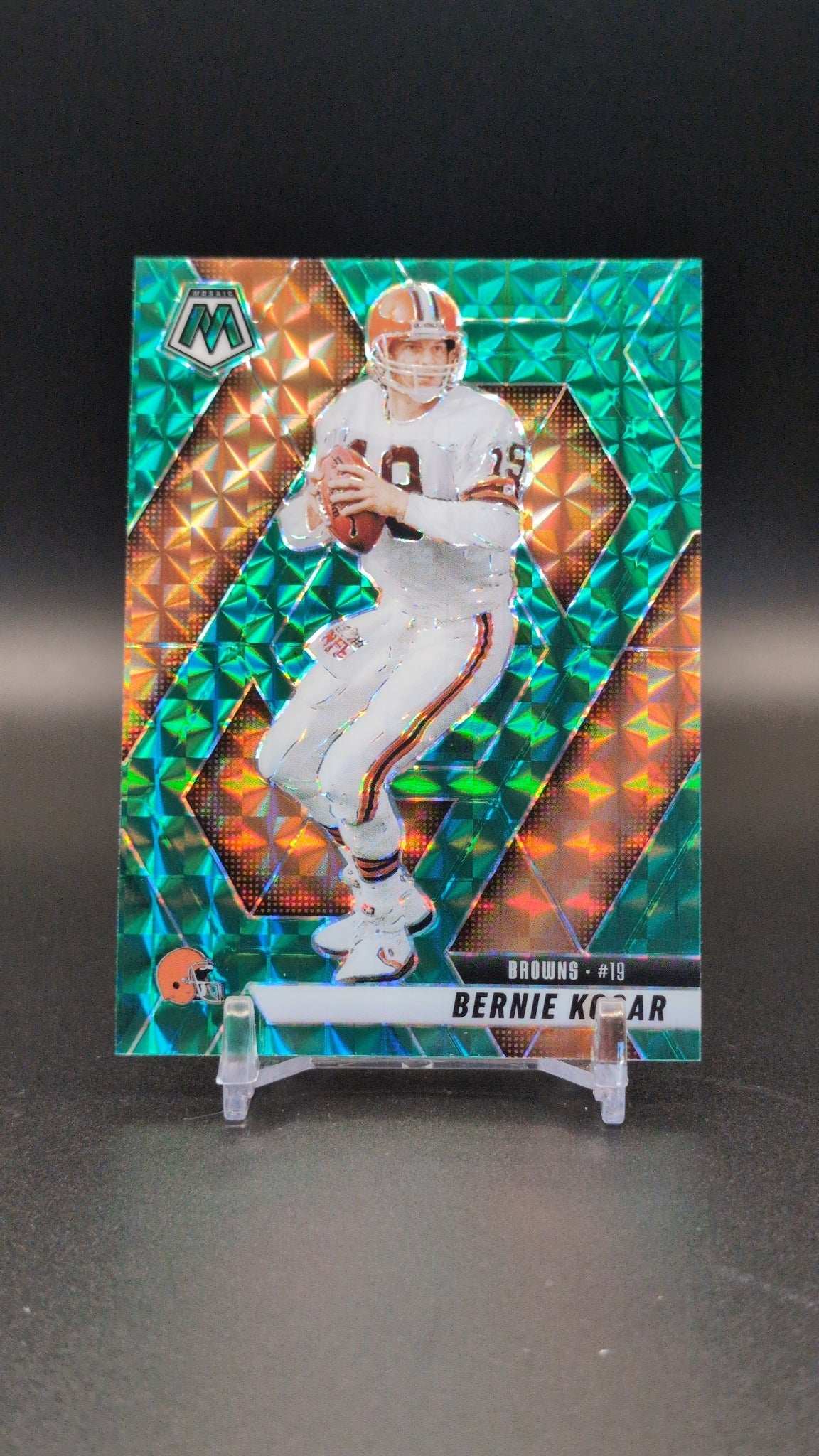 2025 Panini Mosaic #65 Bernie Kosar Mosaic Green