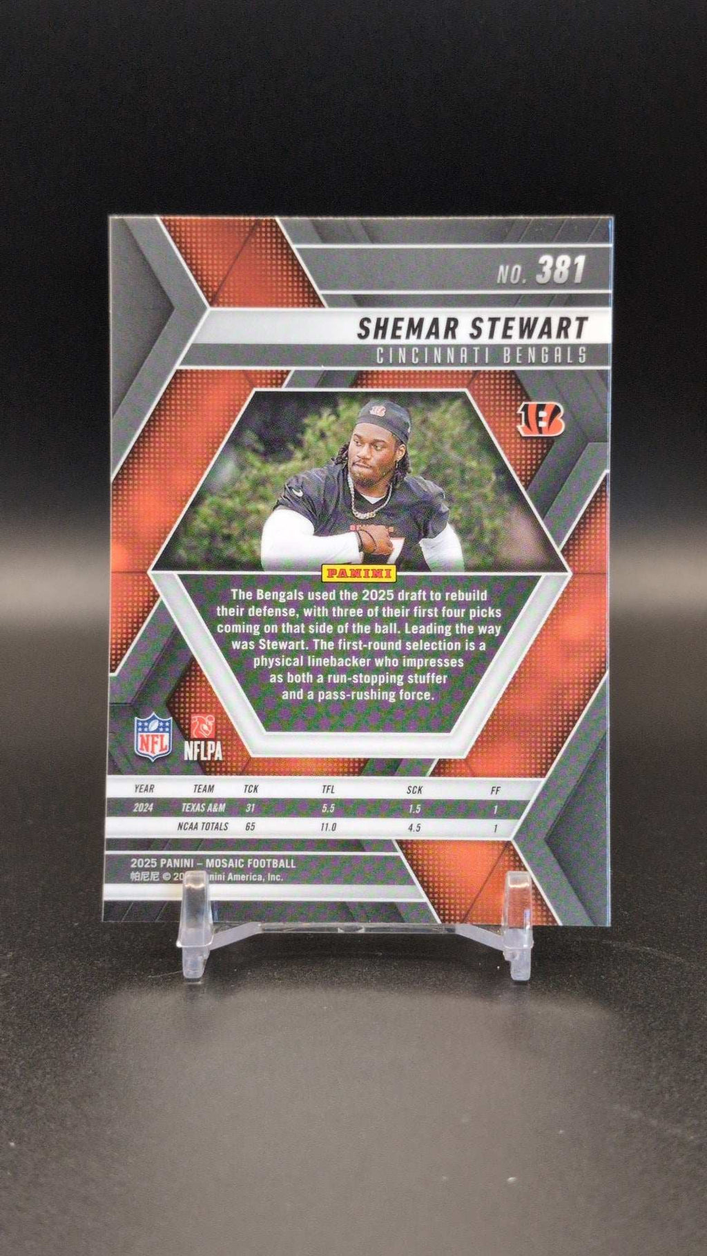 2025 Panini Mosaic #381 Shemar Stewart