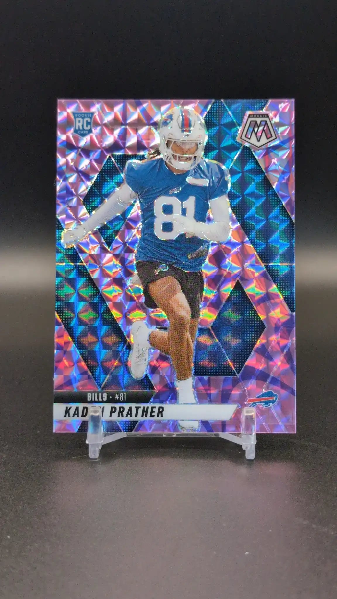 2025 Panini Mosaic #343 Kaden Prather Mosaic Camo Pink
