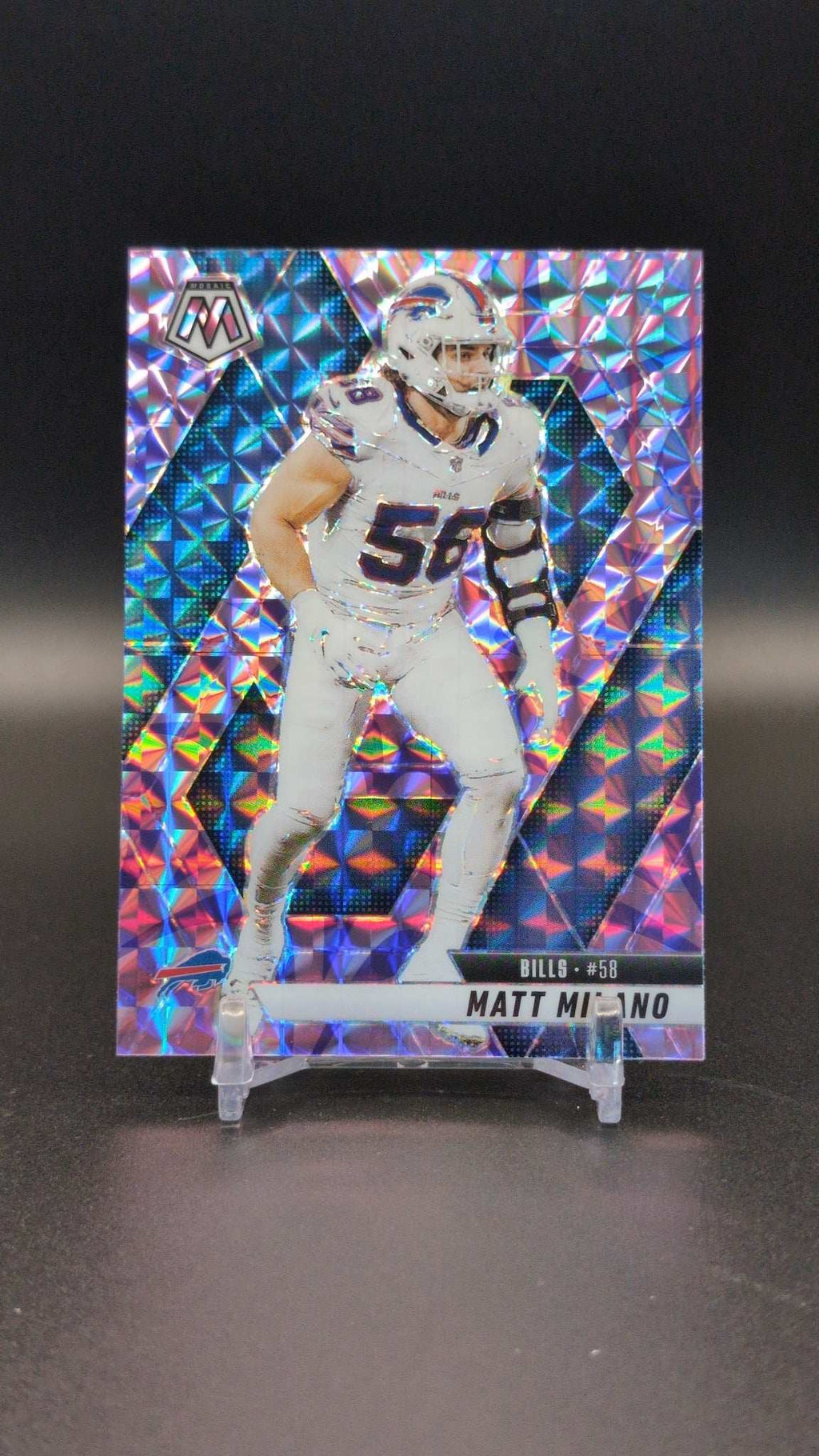 2025 Panini Mosaic #241 Matt Milano Mosaic Camo Pink