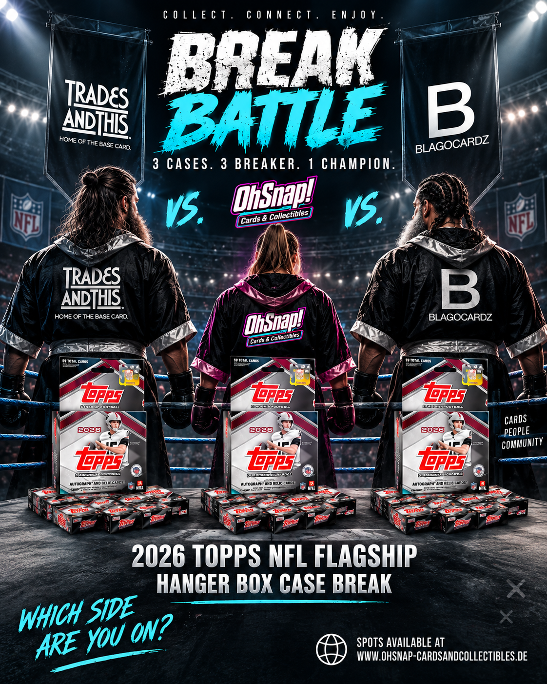 #60 THE BATTLE - NFL Break RTB | Case Break 2026 Topps NFL Flagship Hanger Boxes
