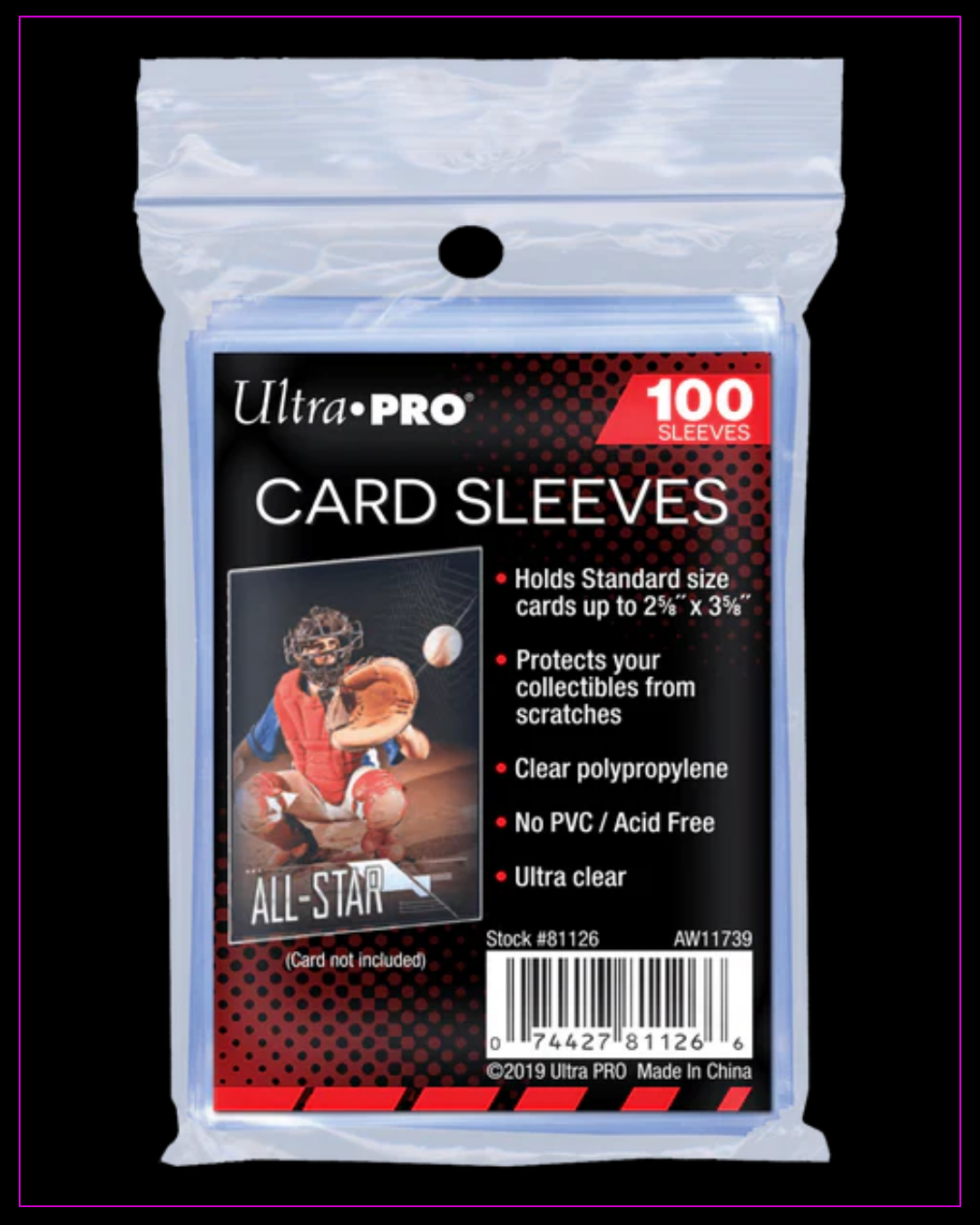 Ultra Pro - Standard Sleeves - Regular Soft Card (100 Sleeves)